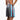 Chi Chi Sport grey basketball shorts with light blue side panels and red Chicago flag star details