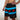 Chi Chi Sport The Lake Effect 7 inch athletic shorts featuring black fabric with blue stripes and red Chicago stars