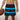 Chi Chi Sport The Lake Effect 5-inch athletic shorts featuring black fabric with blue stripes and red Chicago stars.