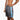 Chi Chi Sport grey basketball shorts with light blue side stripes and red Chicago flag stars, 10-inch inseam