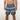 Chi Chi Sport The Lake Effect 7-inch athletic shorts in grey with blue stripes and red Chicago flag star details.