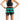 Chi Chi Sport women's running shorts in black and green with shamrock print, featuring built-in briefs and pocket.