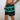 Chi Chi Sport men's 7-inch running shorts in black with green shamrock print and side pockets
