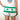 Chi Chi Sport women's running shorts in white with green shamrock print and Chicago flag inspired stripes